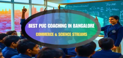 Students attending PUC coaching in Bangalore classroom