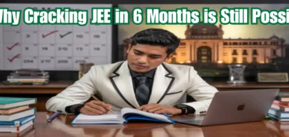Indian student preparing for JEE with a 6-month study plan and IIT goal in sight.