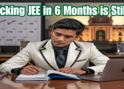 Indian student preparing for JEE with a 6-month study plan and IIT goal in sight.